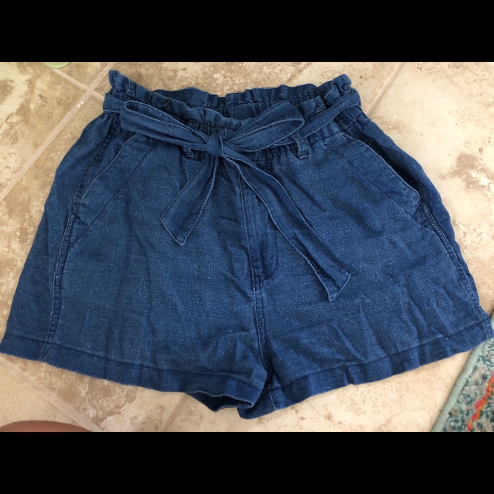 Target High Rise Linen shorts